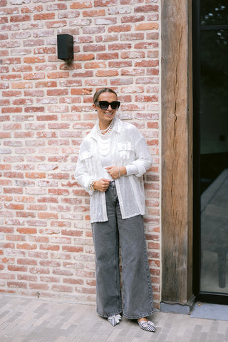 Willa Glitter Blouse White