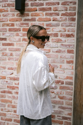 Willa Glitter Blouse White