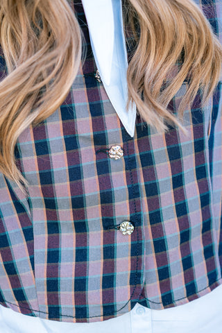 Willow Bow Shirt Blue