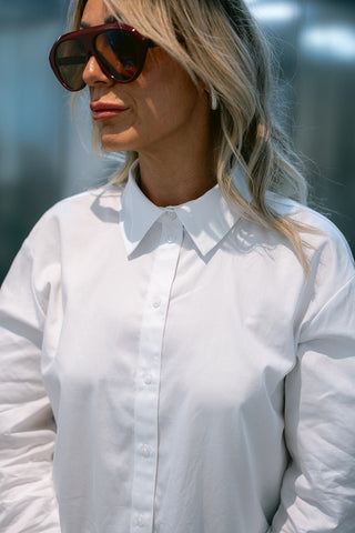 Willow Bow Shirt White