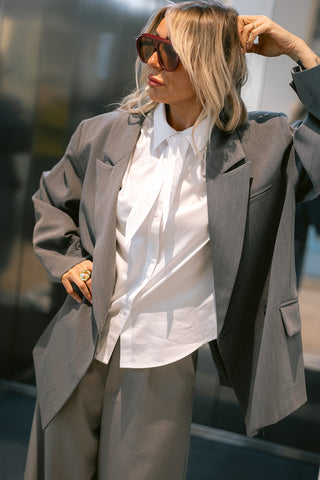 Willow Bow Shirt White