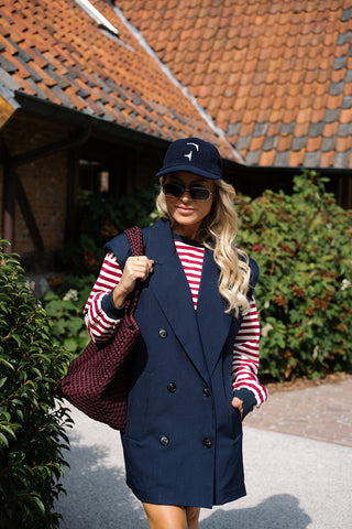 Yard Striped Sweater Burgundy