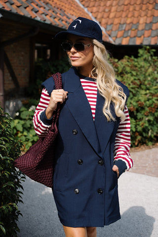 Yard Striped Sweater Burgundy