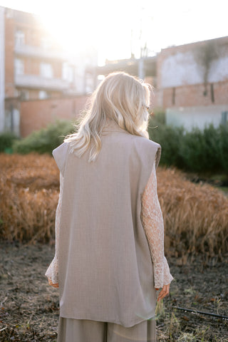 Zaria Blazer Dress Taupe