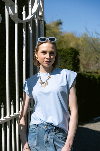 Zaya T-shirt Light Blue