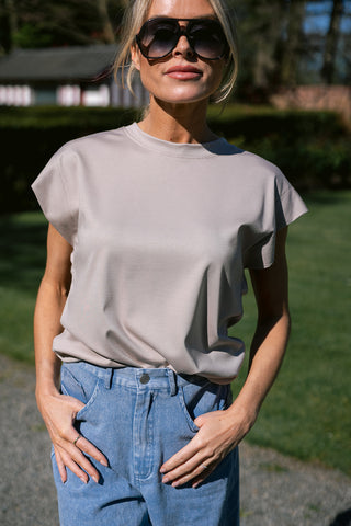 Zaya T-shirt Taupe