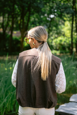 Zephyra Gilet Brown