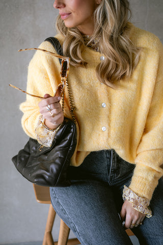 Zinnia Cardigan Yellow