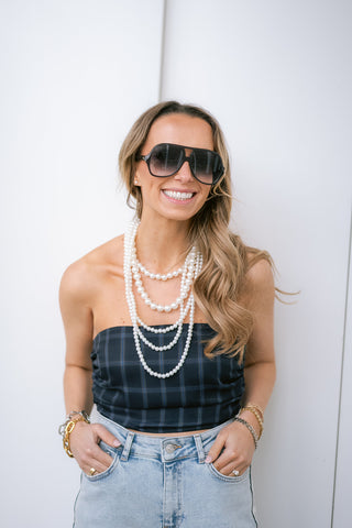 Zoé-Louise Bandeau Top Blue