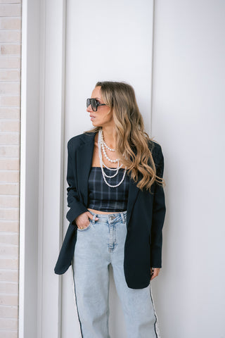 Zoé-Louise Bandeau Top Blue