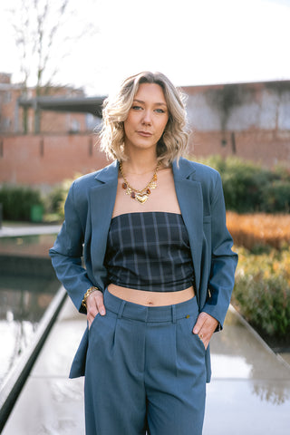 Zoé-Louise Bandeau Top Blue