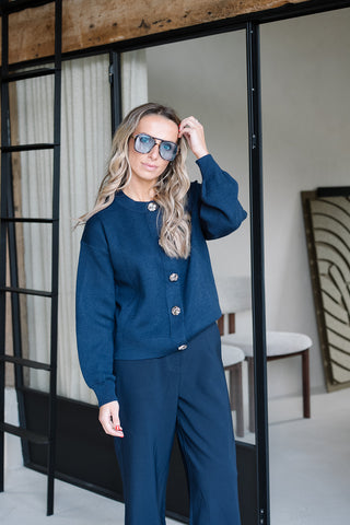Adeluna Cardigan Navy