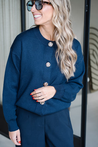 Adeluna Cardigan Navy