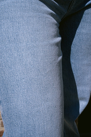 Celandine Denim Trousers Strass Blue