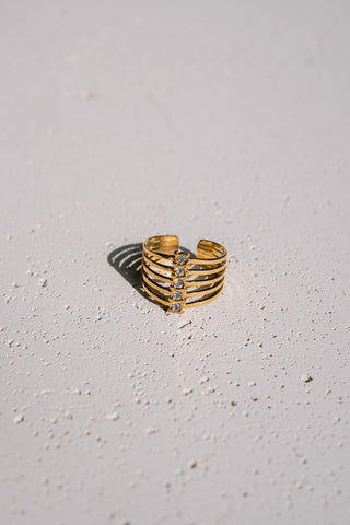 Laurel Stacked Ring Gold