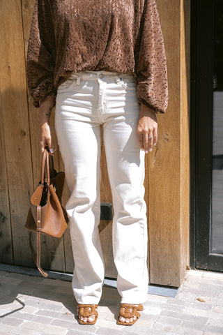 Sammy Lace Blouse Brown