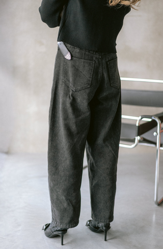 Nini Denim Trousers Black