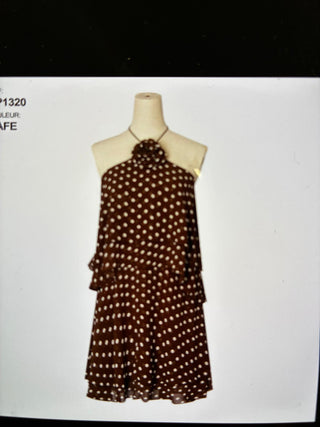 Maëlys Dress Brown Polkadot