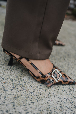 Lisette Slingbacks Leopard